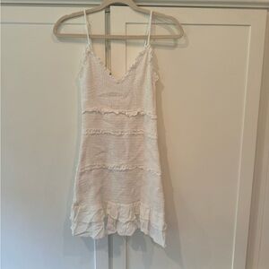 Olivaceous Ivory Textured Dress